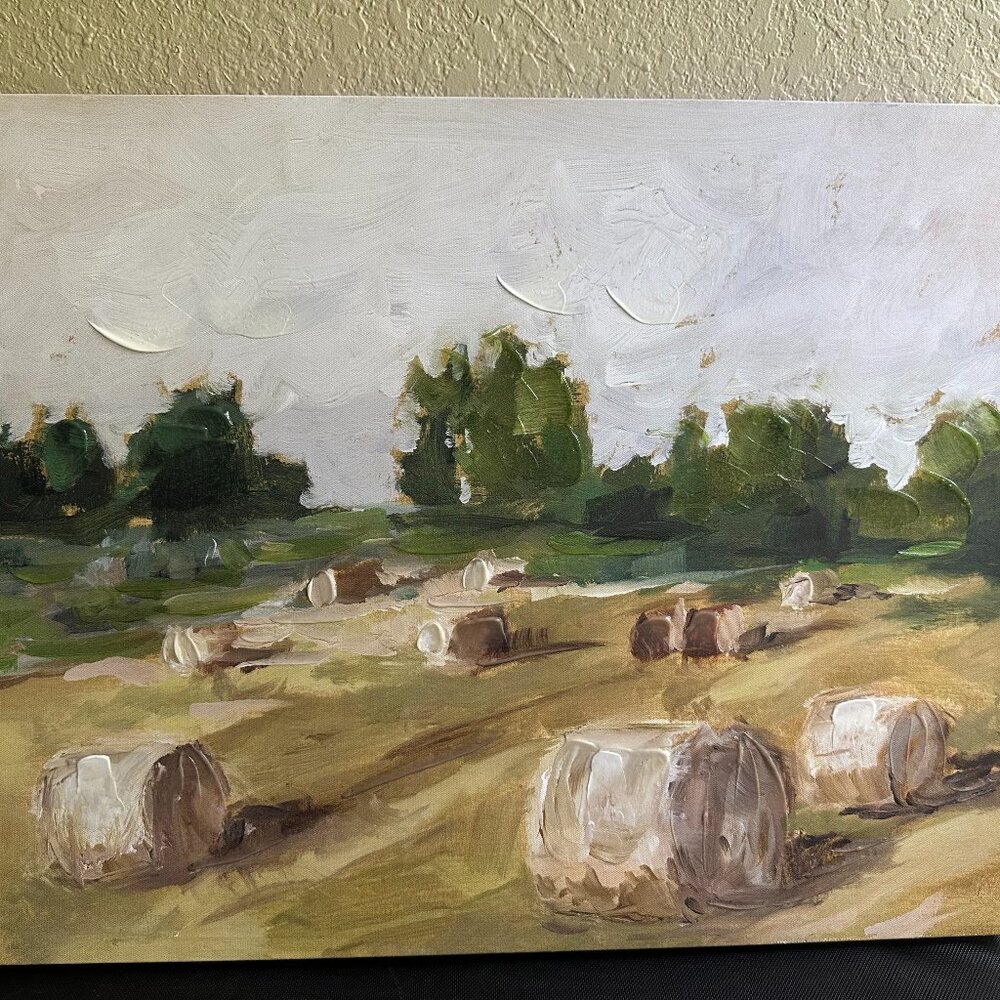 SOLD At Home Hay Field wall art